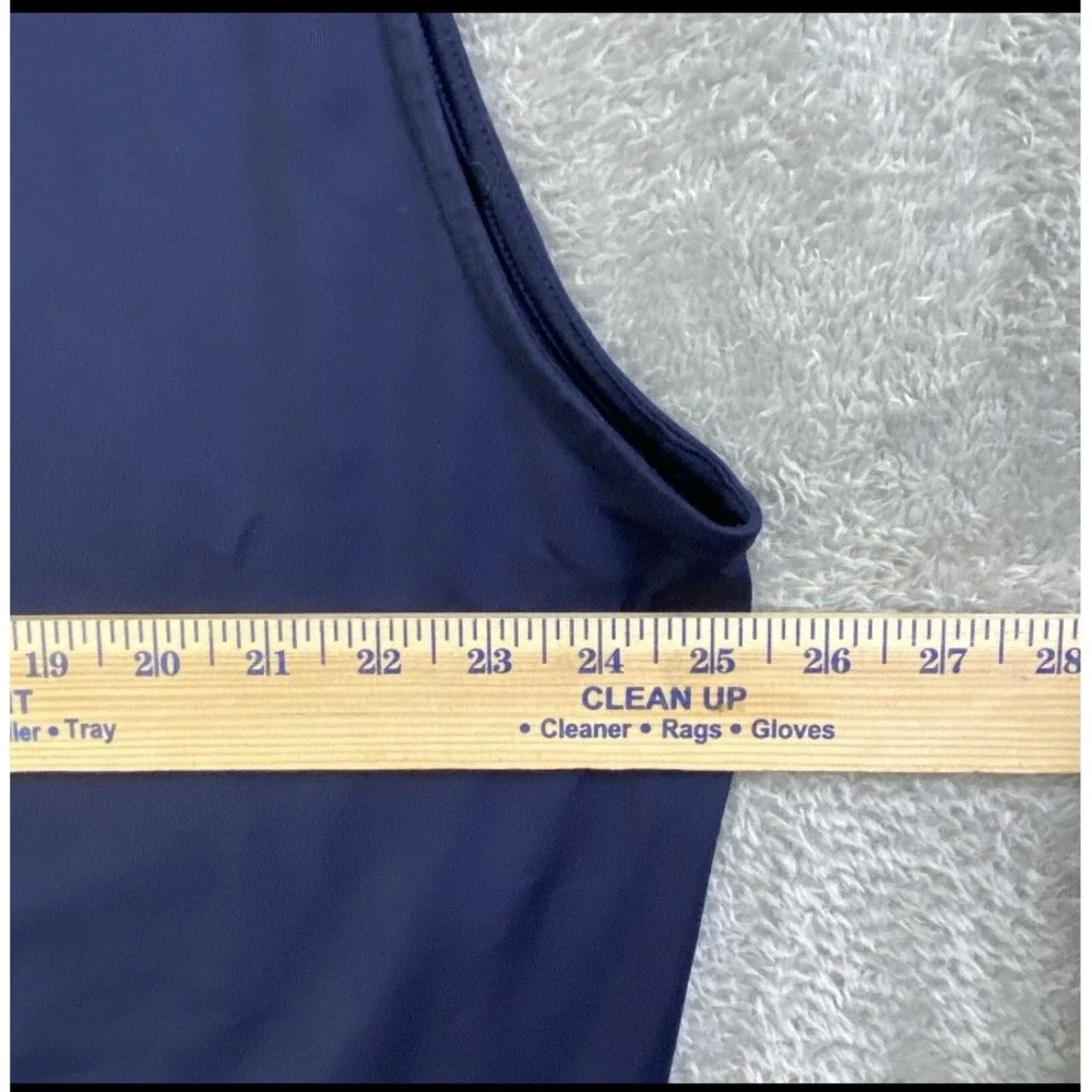 FootJoy Golf Vest Mens XL Navy Blue Nylon 1/4 Zip Sleeveless Hiking Outdoors